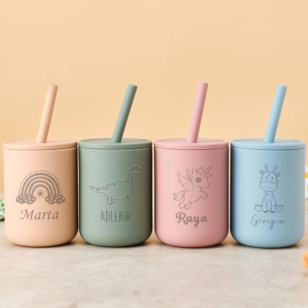 Silikonowy kubek z słomką dla  – Baby Food Jars With Lids recenzja i cena