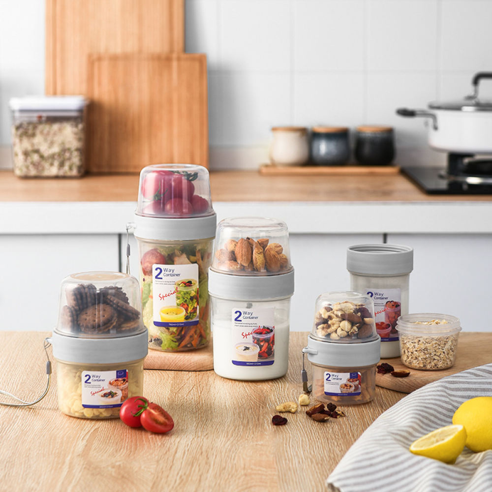 Przenośny, dwuwarstwowy pojemn – Baby Food Jars With Lids recenzja i cena