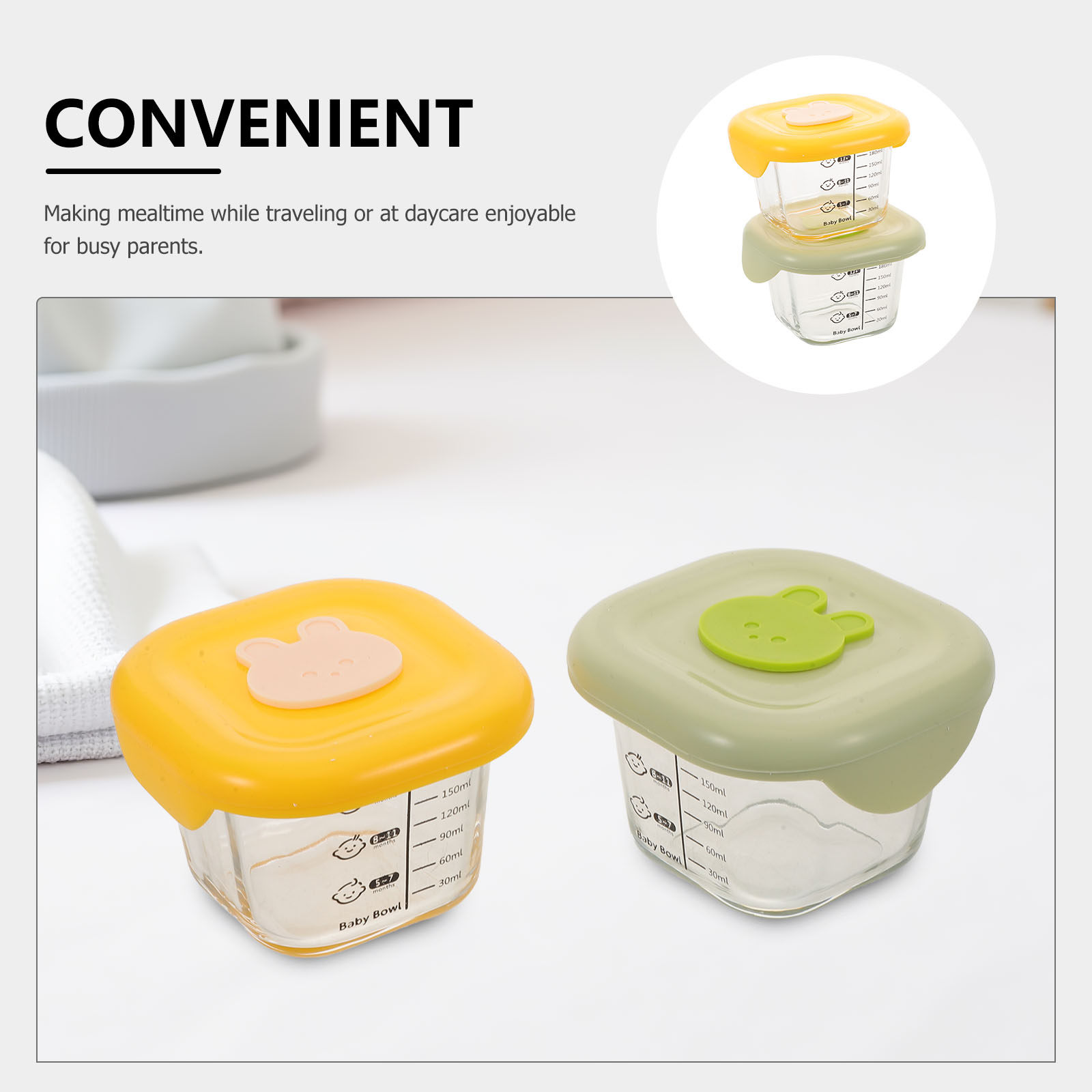 2 sztuki pojemników do przecho – Baby Food Jars With Lids recenzja i cena
