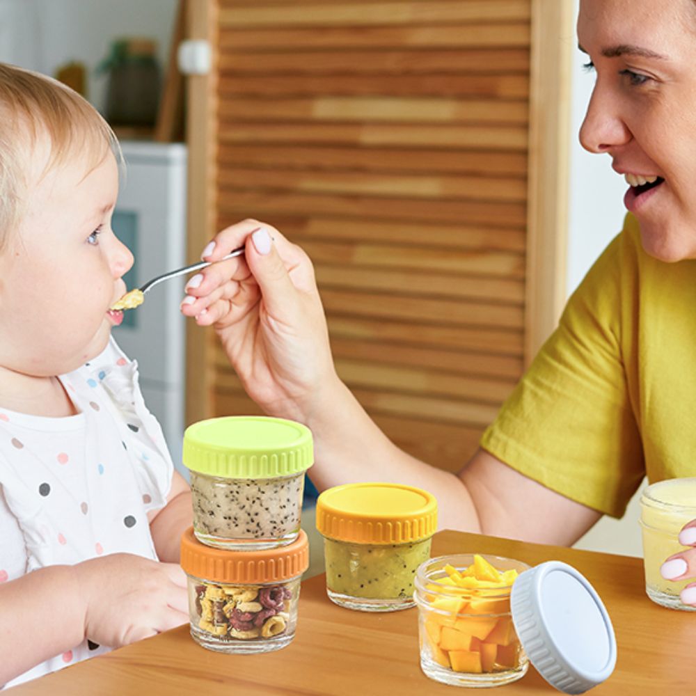 6 szt. Wielofunkcyjne szklane  – Baby Food Jars With Lids recenzja i cena